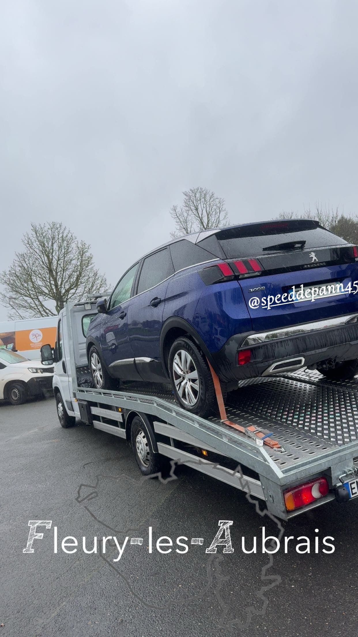 Transport d'un Peugeot 3008 à Fleury-les-Aubrais